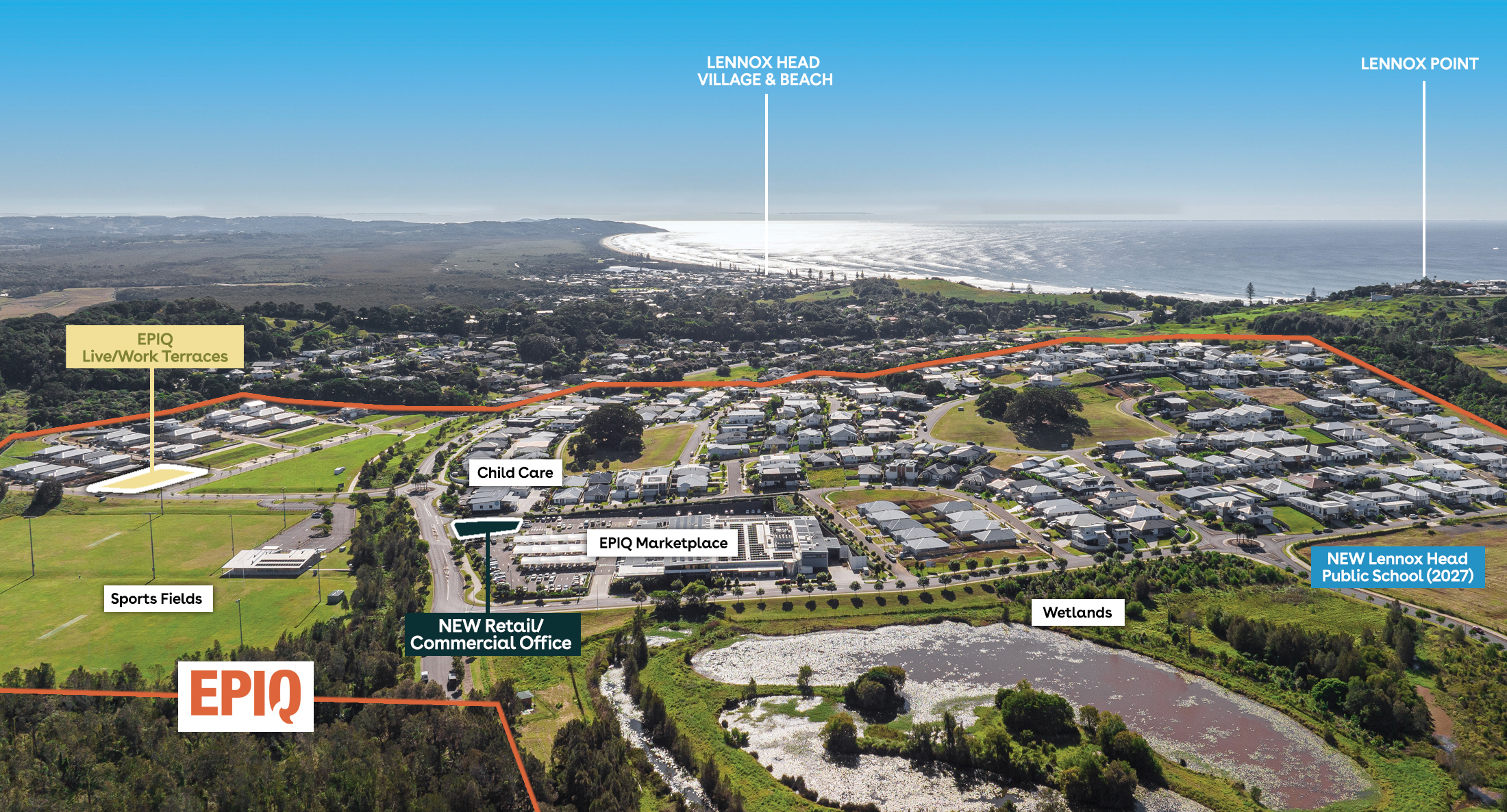 Epiq Lennox aerial master plan